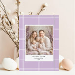 Convites "Foto da família Roxo do Felz pascoa<br><div class="desc">Celebre a alegria da Páscoa com este lindo Cartão de Saudação de Foto da Família Roxo Felz pascoa. Personalize-o com a sua foto favorita da família e envie votos de Páscoa sinceros a amigos e entes queridos. Com um design roxo adorável, este cartão adiciona um toque alegre aos seus cartões...</div>