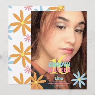 Convites  Foto da Festa de aniversário 16 Sweet da Flor Re