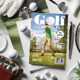 Convites Foto da Festa de aniversário de Golfe da Celebrida