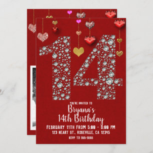 Convites Foto da festa de aniversário dos namorados do