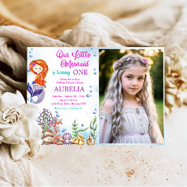 Convites Foto da Festa de primeiro aniversario da Menina de