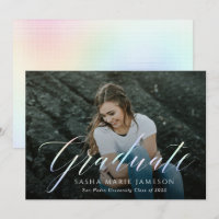 Foto da paisagem do Formando de caligrafia holográ