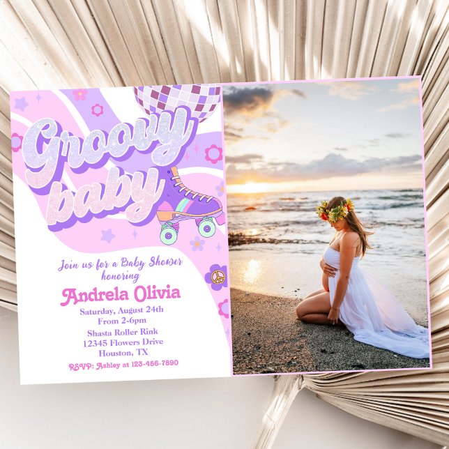 Convites Foto da Parte do Chá de fraldas do Skate do cilind (Criador carregado)