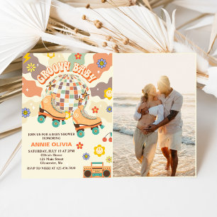 Convites Foto da Parte do Chá de fraldas do Skate do cilind