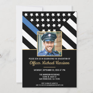 Convites Foto da Polícia de Graduação da Academia de Políci