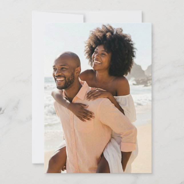 Convites Foto da Praia do Pêssego Alegre (Frente)