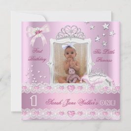 Convites Foto da Primeira Festa de aniversário da Princesa