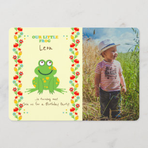 Convites Foto da primeira festa de aniversário do bebê sa