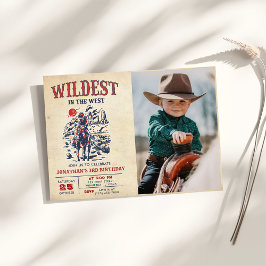 Convites Foto de aniversário de 3 anos do Rodeio do Deserto