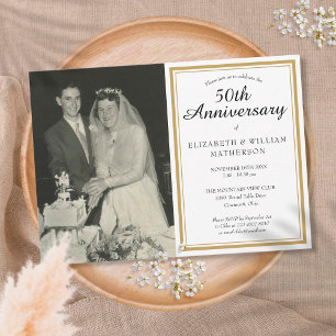 Convites Foto de Aniversário de Casamento Qualquer Ano Junt