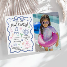 Foto de Aniversário de Festa na Piscina de Verão D