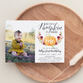 Convites Foto de Aniversário de Idade Personalizada de Abób