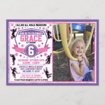 Foto de aniversário de Ninja Warrior Girls