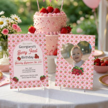 Foto de Aniversário de Um Ano da Berry com Gingham