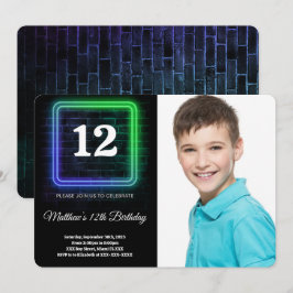 Convites Foto de Aniversário do Menino