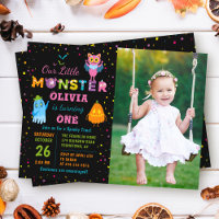Foto de Aniversário do Pequeno Monstro Halloween