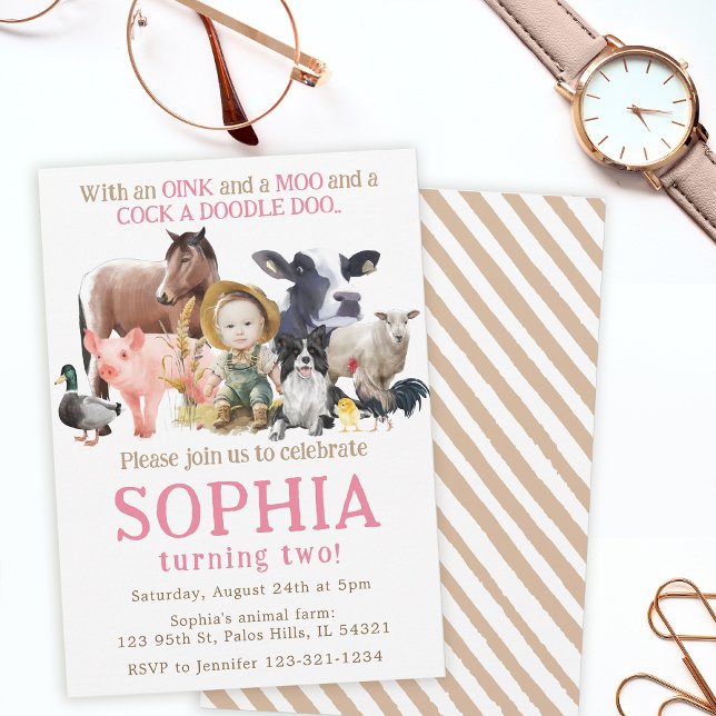 Convites Foto de aniversário do Ranking Cow Horse (Criador carregado)