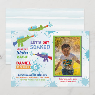 Convites Foto de Aniversário do Vamos da Festa de Arma de 