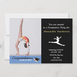 Convites Foto de atleta de ginástica formatura turma de 202