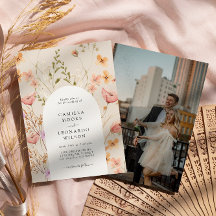 Foto de casamento de flores silvestres rústicas