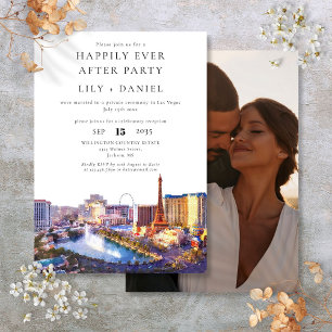 Convites Foto de Casamento Happily Ever After Las Vegas