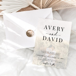 Convites Foto de Casamento Minimalista