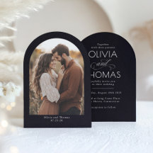 Foto de Casamento Negra de Tipografia Minimalista 