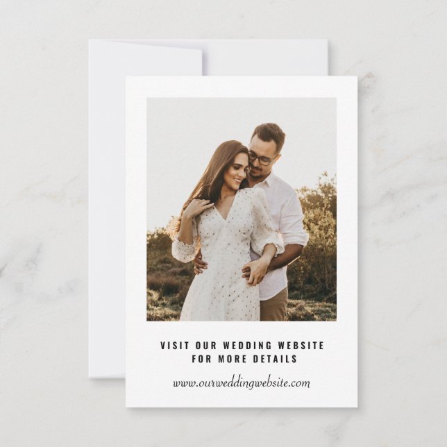 Convites Foto de casamento para salvar a data | Sobreposiçã (Verso)