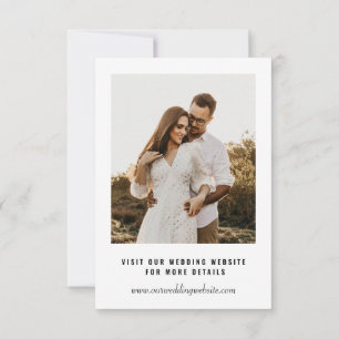 Convites Foto de casamento para salvar a data Sobreposiçã