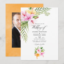Foto de Casamento Tropical Floral na Praia