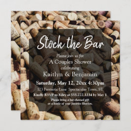 Convites Foto de cortiça de vinho, stock dos Casais Bares C