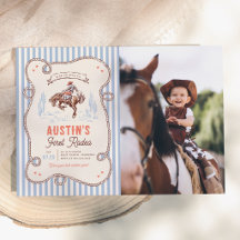 Foto de Cowboy no Primeiro Rodeio para Aniversário