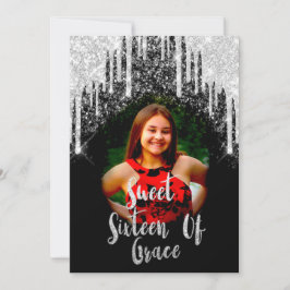 Convites Foto de Drivers de Prata de Cinza Vermelha da Swee