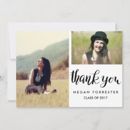 Convites Foto de Duas Mãos com Agradecimento Manuscrito de 