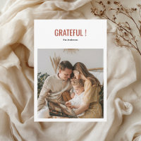 Foto de Família de Ação de Graças Minimalista Grat