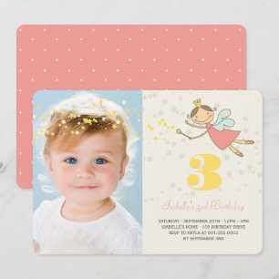 Convites Foto de Festa de aniversário da Princesa Branca