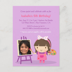 Convites Foto de Festa de aniversário de Artesanatos de pin