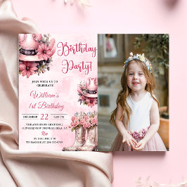 Convites Foto de Festa de aniversário de Rodeo Ocidental ro