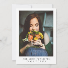 Convites Foto de Festa de formatura simples