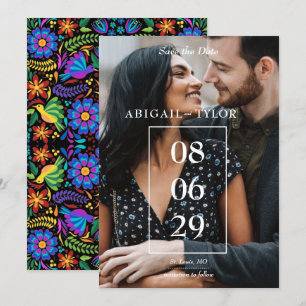 Convites Foto de Flores Mexicanas Salvar a Data