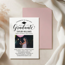 Foto de formatura em script moderno Festa de forma
