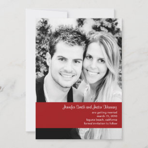 Convites Foto de framboesa Salva a Data