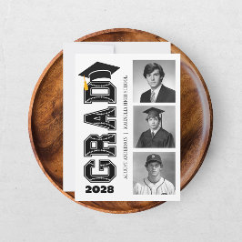 Convites Foto de Graduação de Jogador de Beisebol Sênior Mo