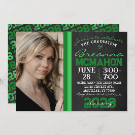 Convites Foto de Graduação do Quadro Verde