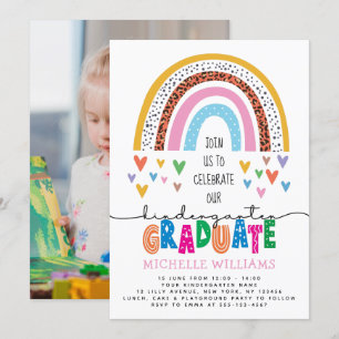 Convites Foto de Graduada de Jardim de Infância 