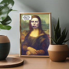 Convites Foto de Mona Lisa Personalizada Engraçado