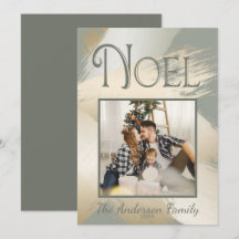 Foto de Natal Moderno Noel Traços de Pincel Dourad
