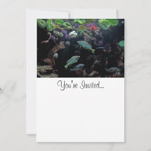 Convites Foto de Peixe e Vida Aquática Submarina