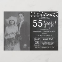 Foto de Quadro-negro de Aniversário de 55 Anos de 