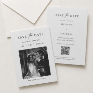 Convites Foto de Save The Date de Casamento 